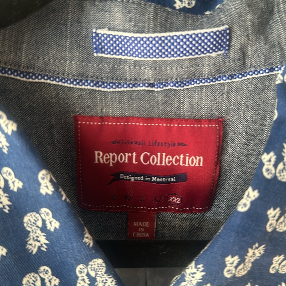 Navy button up - Picture 2 of 2